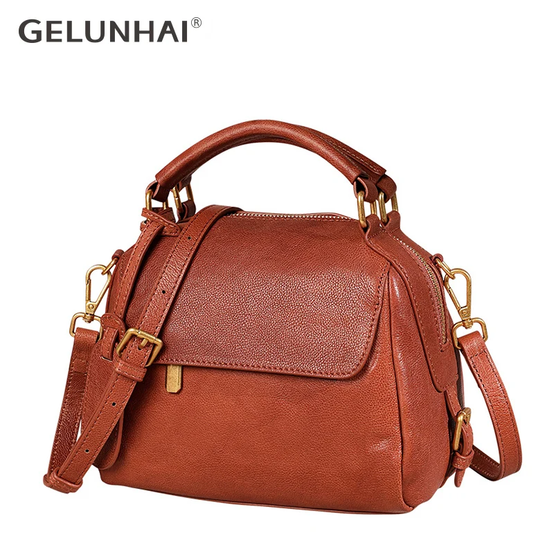 GELUNHAI Winter Women's Messenger Bag Handbag Vegetable tanning Cowhide Handmade Vintage Bag Female Shoulder bag Crossbody Bags
GELUNHAI Winter Women's Messenger Bag Handbag Vegetable tanning Cowhide Handmade Vintage Bag Female Shoulder bag Crossbody Bags