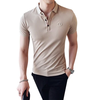 Summer 2020 Polo Shirt Men Cotton Plus Size Embroidery British Style Slim Shirt Men's Polo Shirt Short Sleeve Summer Polo Shirt
Summer 2020 Polo Shirt Men Cotton Plus Size Embroidery British Style Slim Shirt Men's Polo Shirt Short Sleeve Summer Polo Shirt