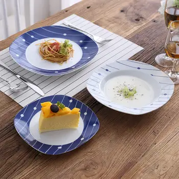 VEWEET DOT001 30-Piece Dinnerware Ceramic Dinner Tableware Plate Set Porcelain Dinner Dessert Plate,Soup Plate Cup,Saucer Set 
VEWEET DOT001 30-Piece Dinnerware Ceramic Dinner Tableware Plate Set Porcelain Dinner Dessert Plate,Soup Plate Cup,Saucer Set