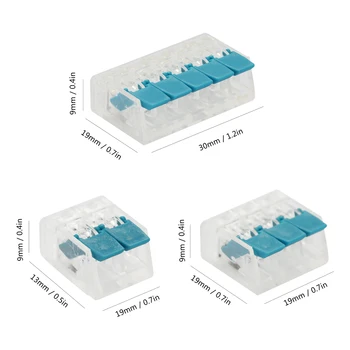 New 75pcs Cable Connector Wire Universal Junction Compact Box Connectors Quick Terminals with 2/3/5 Way
New 75pcs Cable Connector Wire Universal Junction Compact Box Connectors Quick Terminals with 2/3/5 Way