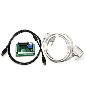 Upgraded 5 Axis CNC Interface Adapter Breakout Board For Stepper Motor Driver Mach3 +USB Cable hot sale and LPT Cable
Upgraded 5 Axis CNC Interface Adapter Breakout Board For Stepper Motor Driver Mach3 +USB Cable hot sale and LPT Cable