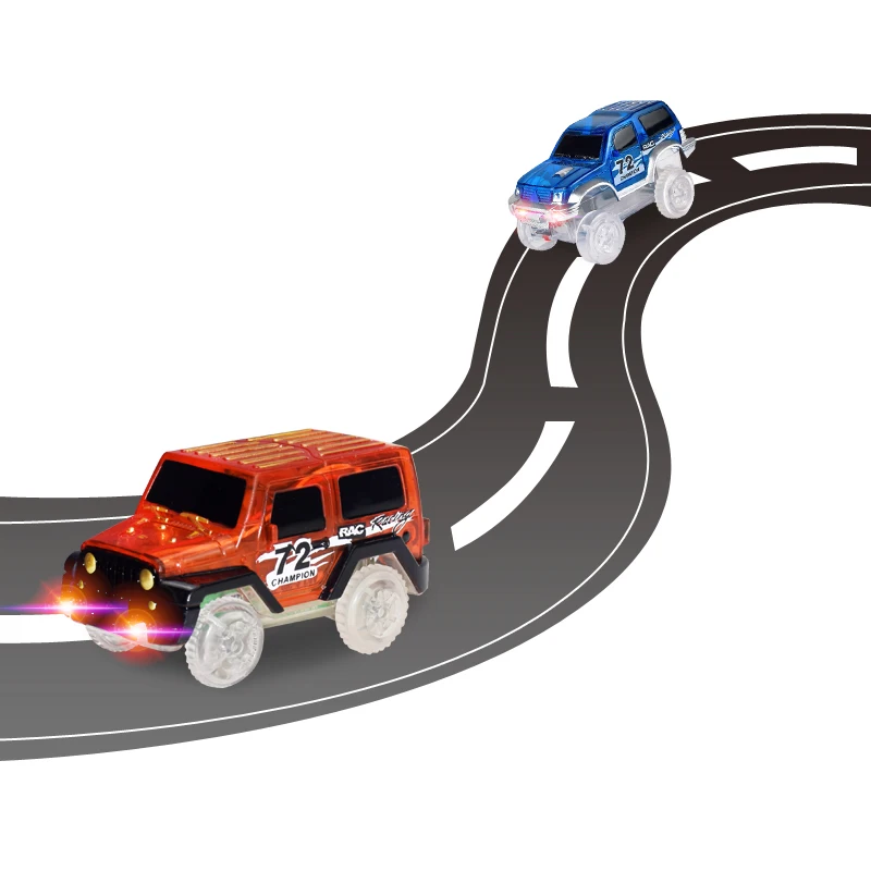 Hengli jewelry story】Glowing Flexible Track Car Toys Children
