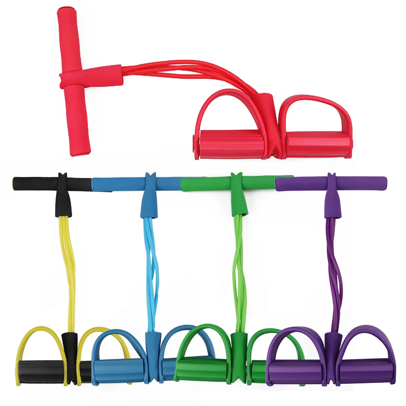 Fitness Gum 4 Tube Resistance Bands Latex Pedal Exerciser Sit-up Pull Rope Expander Elastic Bands Yoga equipment Pilates Workout
Fitness Gum 4 Tube Resistance Bands Latex Pedal Exerciser Sit-up Pull Rope Expander Elastic Bands Yoga equipment Pilates Workout