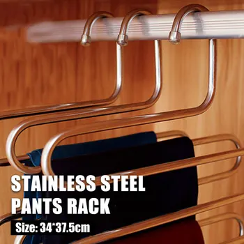 Shelf Stainless Steel Device Belt Tools Pants Rack Convenient S-Type Holder Clothes Laundry Rack Scarf Coat Hanger
Shelf Stainless Steel Device Belt Tools Pants Rack Convenient S-Type Holder Clothes Laundry Rack Scarf Coat Hanger