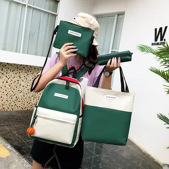 2019 New Leisure Double Shoulder Bag Multi-function Large Capacity College Wind Bag Four-piece Set
2019 New Leisure Double Shoulder Bag Multi-function Large Capacity College Wind Bag Four-piece Set