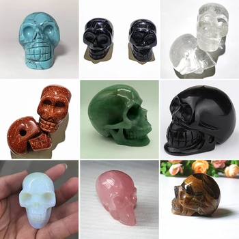 Natural Crystal Skull Gems Ghost Head Seiko Carved Crystal Skull 30MM Punched Gemstone Specimens Minerals DIY Stone
Natural Crystal Skull Gems Ghost Head Seiko Carved Crystal Skull 30MM Punched Gemstone Specimens Minerals DIY Stone