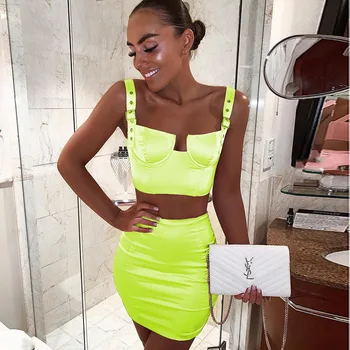 2019 Off Shoulder Belt Tops Crop Skirts Sets Women's Sexy Clubwear Tracksuit Summer Set bodycon Tops With sponge 
2019 Off Shoulder Belt Tops Crop Skirts Sets Women's Sexy Clubwear Tracksuit Summer Set bodycon Tops With sponge