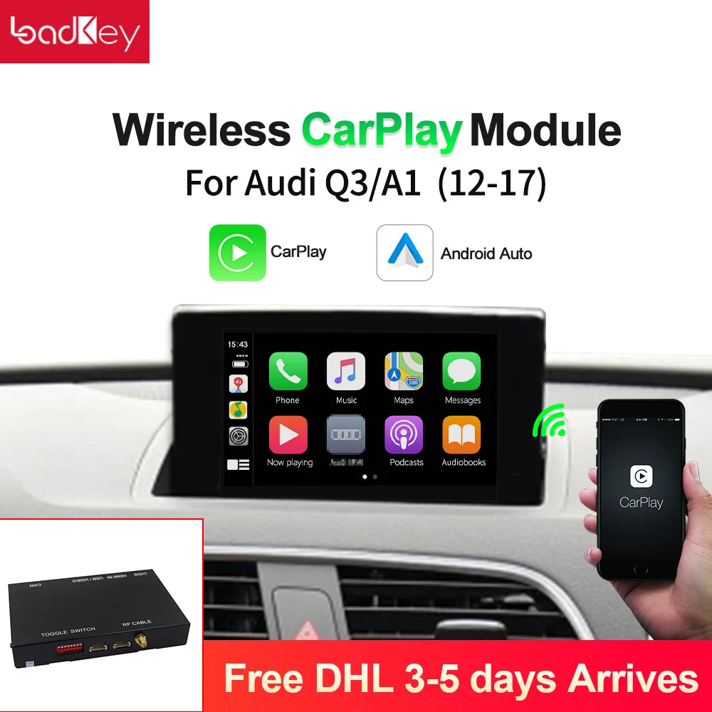 LoadKey Wireless Carplay For Audi Q3/A1 Decoder 13-17 Original Screen car Multimedia carplay Wireless Apple Carplay/Android Auto
LoadKey Wireless Carplay For Audi Q3/A1 Decoder 13-17 Original Screen car Multimedia carplay Wireless Apple Carplay/Android Auto