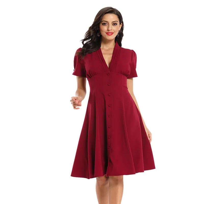 Retro fashion V-neck evening dress elegant single-breasted evening dresses slim sexy evening gown vestido de festa
Retro fashion V-neck evening dress elegant single-breasted evening dresses slim sexy evening gown vestido de festa