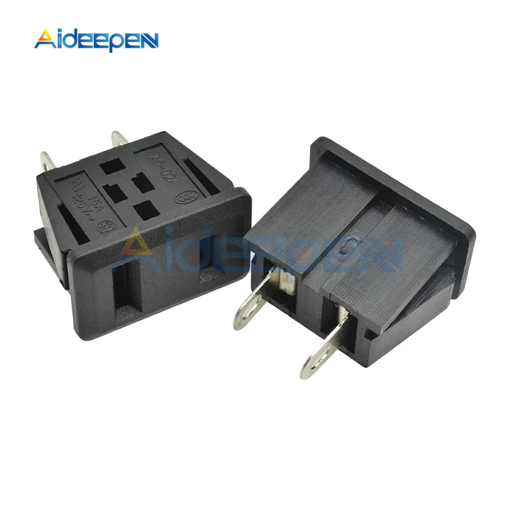 5PCS/Lot AC-02A AC 125V 15A US Plug Panel Mount US Outlet Power Socket 2 Terminal Adapter Snap Type Iron Core
5PCS/Lot AC-02A AC 125V 15A US Plug Panel Mount US Outlet Power Socket 2 Terminal Adapter Snap Type Iron Core