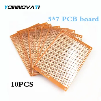 10Pcs 5*7cm pcb Prototype Paper Copper PCB 5*7 Universal Experiment Matrix Circuit Board 5x7cm
10Pcs 5*7cm pcb Prototype Paper Copper PCB 5*7 Universal Experiment Matrix Circuit Board 5x7cm