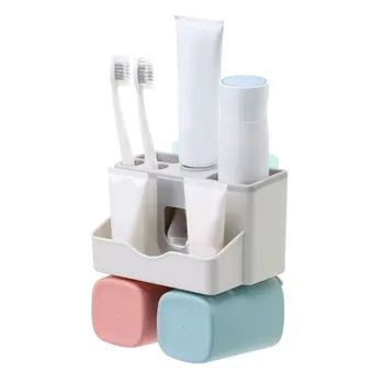 Suction Wall Toothbrush Holder Automatic Squeeze Toothpaste Dispenser Toothbrush Toothpaste Cup Bathroom Tools
Suction Wall Toothbrush Holder Automatic Squeeze Toothpaste Dispenser Toothbrush Toothpaste Cup Bathroom Tools