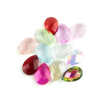 Różne kolory 38mm 440 sztuk/partia oświetlenie kryształowe wisiorki do żyrandola części lampy do szkła Faceted pryzmat do zawieszenia na sprzedaż(China)