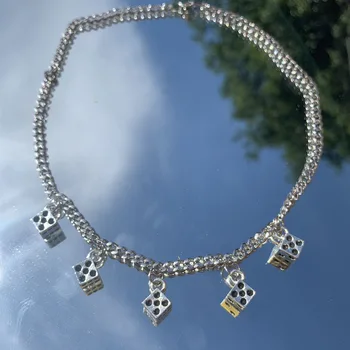 Harajuku clavicle chain choker retro short chain neck chain simple street personality dice necklace
Harajuku clavicle chain choker retro short chain neck chain simple street personality dice necklace