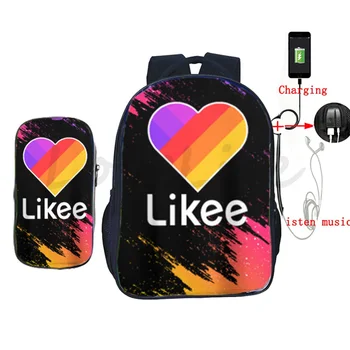 Likee Like Backpack Teen School Backpack with USB Cable Backpack for Women and Men Likee Video App College Student Backpack
Likee Like Backpack Teen School Backpack with USB Cable Backpack for Women and Men Likee Video App College Student Backpack