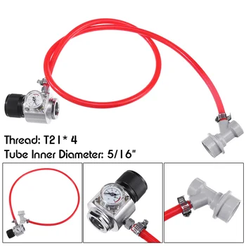 5/16" Gas Line Assembly CO2 Mini Gas Regulator T21*4 - Draft Beer Dispensing Ball Lock Disconnect For Soda Club Stream
5/16" Gas Line Assembly CO2 Mini Gas Regulator T21*4 - Draft Beer Dispensing Ball Lock Disconnect For Soda Club Stream