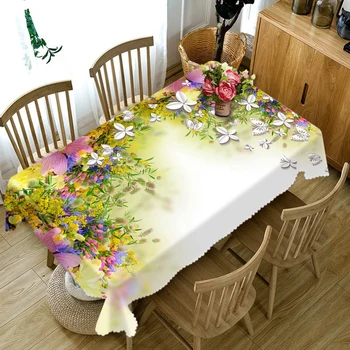 Flower Landscape 3D Pattern Tablecloth Dustproof Thicken Cotton Rectangular/Round Table Cloth for Wedding Picnic Party
Flower Landscape 3D Pattern Tablecloth Dustproof Thicken Cotton Rectangular/Round Table Cloth for Wedding Picnic Party
