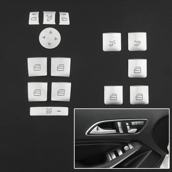 14pcs Car Silver Window Lift Button Switch Trim For Mercedes-benz A B C E GLK ML GL G GLA Class Interior Accessory
14pcs Car Silver Window Lift Button Switch Trim For Mercedes-benz A B C E GLK ML GL G GLA Class Interior Accessory