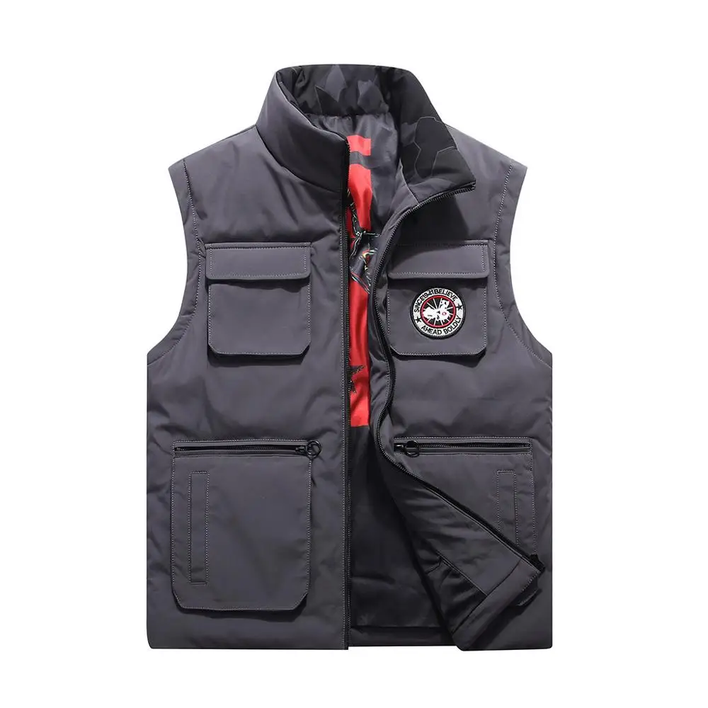 Plus Size Black Men's Casual Solid Outdoor Hiking Vest Sleeveless Jackets With Pocket New Fashion Cycling Windproof Warn Coat
Plus Size Black Men's Casual Solid Outdoor Hiking Vest Sleeveless Jackets With Pocket New Fashion Cycling Windproof Warn Coat