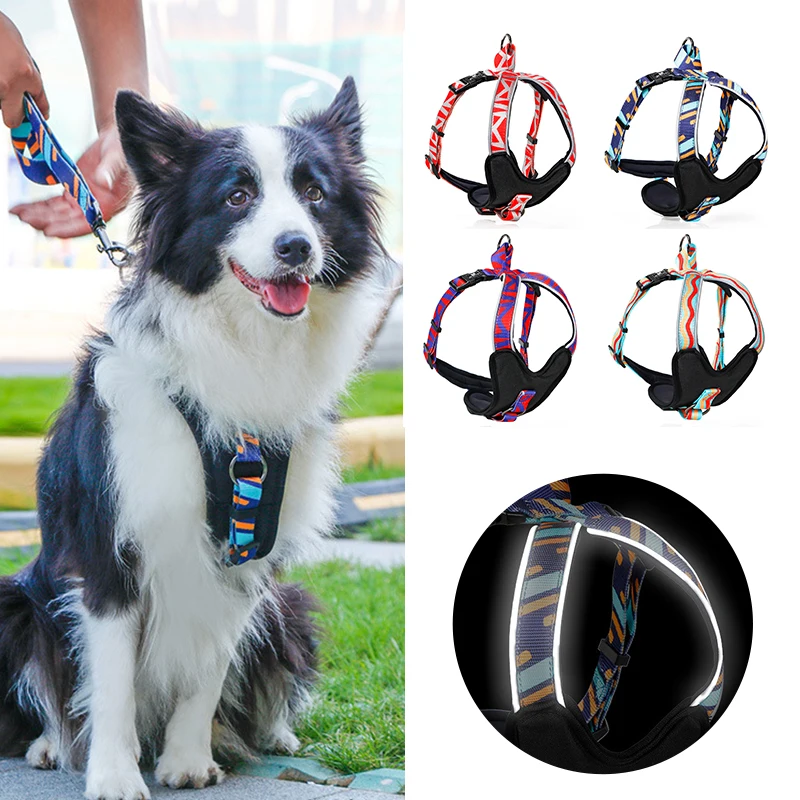 Breathable Large Dog Harness Vest Reflective Pet Harness for Small Medium Large Dogs Adjustable Puppy Harness Lead for Walking
Breathable Large Dog Harness Vest Reflective Pet Harness for Small Medium Large Dogs Adjustable Puppy Harness Lead for Walking