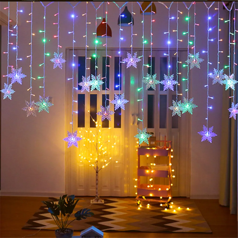 3.5m EU Plug Wedding Christmas Halloween Fairy Lights Festoon String Lights Snowflake LED Window Curtain Garland Decoration Lamp
3.5m EU Plug Wedding Christmas Halloween Fairy Lights Festoon String Lights Snowflake LED Window Curtain Garland Decoration Lamp