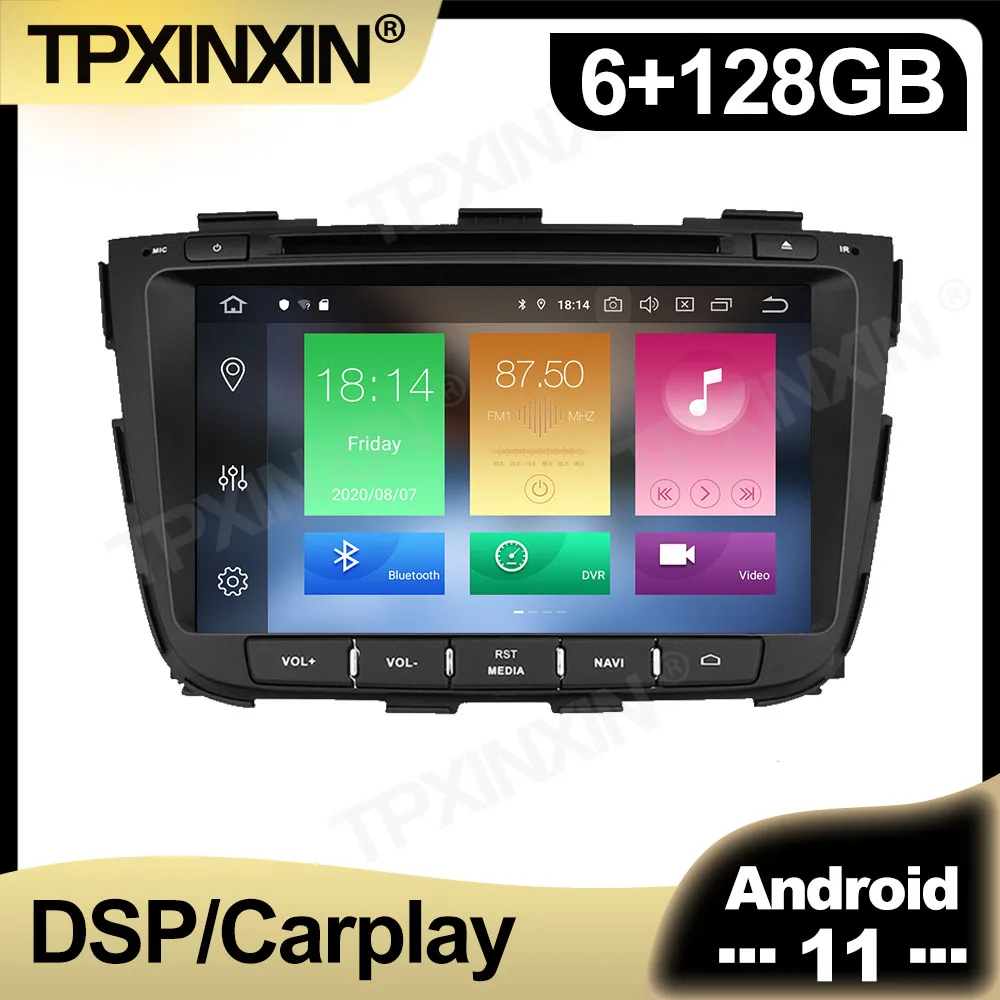 Автомагнитола 2DIN 128 ГБ Android 11 0 PX5 для Kia Sorento 2013-2015 мультимедийный проигрыватель