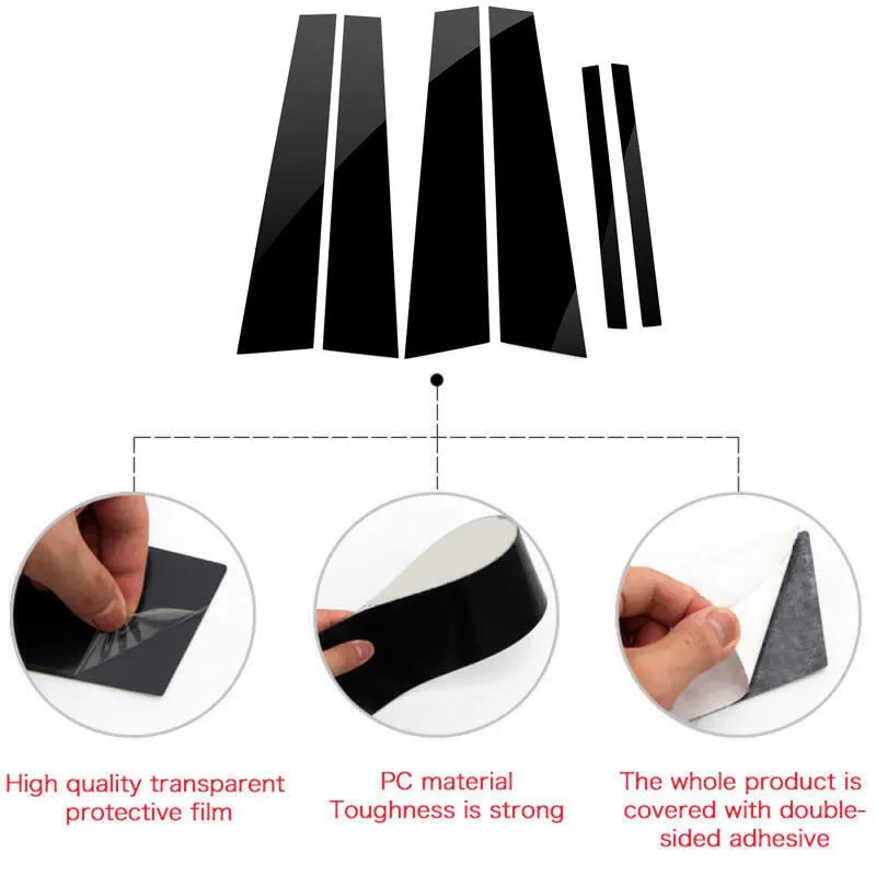 Auto Accessory PC Plastic 6Pcs Black Pillar Posts For Honda Accord 2008-2013 Set Door Window Trim Cover
Auto Accessory PC Plastic 6Pcs Black Pillar Posts For Honda Accord 2008-2013 Set Door Window Trim Cover