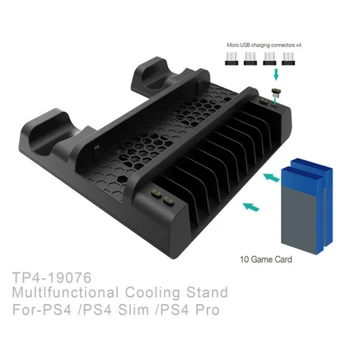 Top Design For PS4/SLIM/PRO Multi-function Cooling Base Cooling Fan Dish Rack Dual Charge With LED Lamp Base
Top Design For PS4/SLIM/PRO Multi-function Cooling Base Cooling Fan Dish Rack Dual Charge With LED Lamp Base