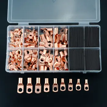 60/240/260CPS Assortment Car Copper Ring Terminal Wire Crimp Connector Bare Cable Battery Terminals Soldered Connectors Kit
60/240/260CPS Assortment Car Copper Ring Terminal Wire Crimp Connector Bare Cable Battery Terminals Soldered Connectors Kit