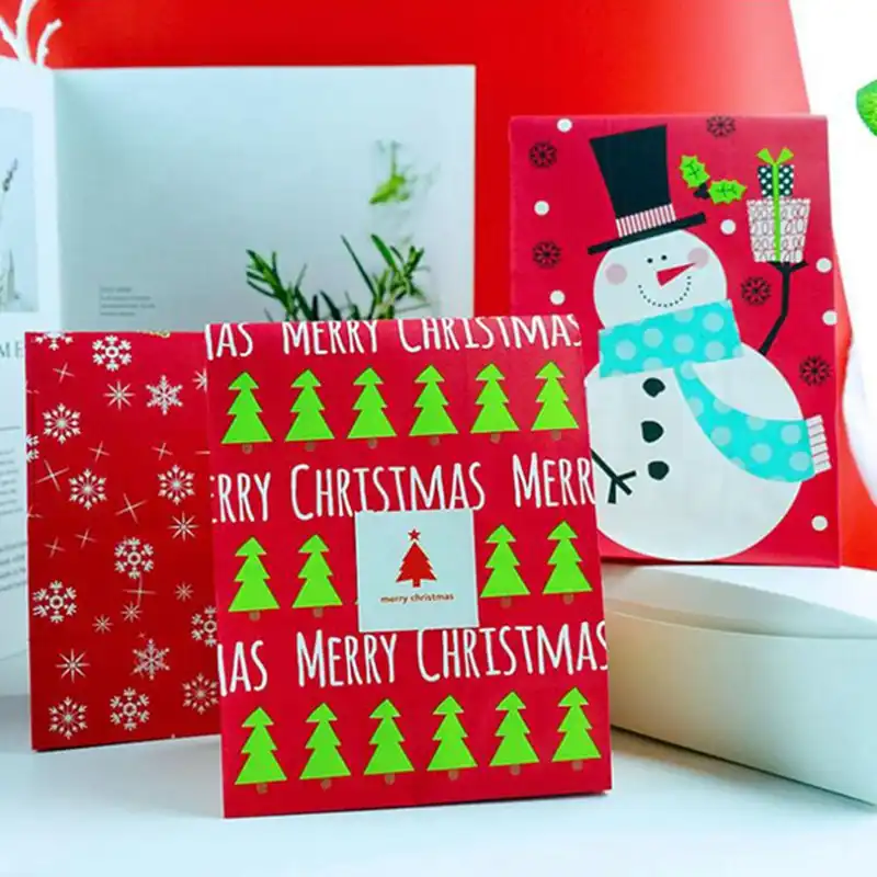 christmas tree food cookie gift packing bag birthday party favor