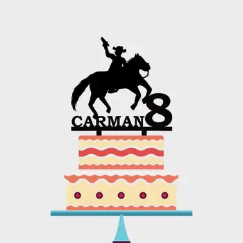 Personalized Cake Topper Custom Name Age Boy Hold Gun Riding Horse Cake Topper For Boys Birthday Party Cake Decoration YC124
Personalized Cake Topper Custom Name Age Boy Hold Gun Riding Horse Cake Topper For Boys Birthday Party Cake Decoration YC124