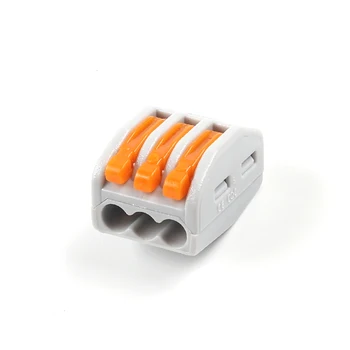 Quick Wire Wiring Connector 222-413 PCT-213 Universal Compact Wire Connectors 3 pin Conductor Terminal Block Lever 0.08-2.5mm2
Quick Wire Wiring Connector 222-413 PCT-213 Universal Compact Wire Connectors 3 pin Conductor Terminal Block Lever 0.08-2.5mm2