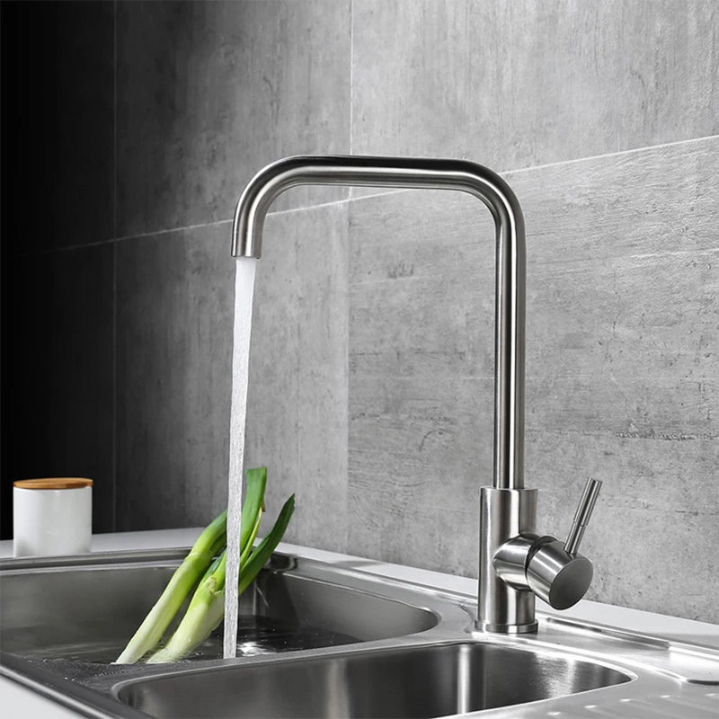 Kitchen Faucets Stainless Steel Mixer Single Handle Single Hole 360 Degree Rotation Water Purification Hot & Cold Water Mixer
Kitchen Faucets Stainless Steel Mixer Single Handle Single Hole 360 Degree Rotation Water Purification Hot & Cold Water Mixer