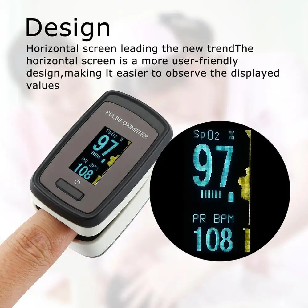 In short!OLED Multifunction Fingertip Oximeter Monitor Blood Oxygen Saturation Pulsoximeter Heart Rate Finger Pulse Oxygen Clamp
In short!OLED Multifunction Fingertip Oximeter Monitor Blood Oxygen Saturation Pulsoximeter Heart Rate Finger Pulse Oxygen Clamp