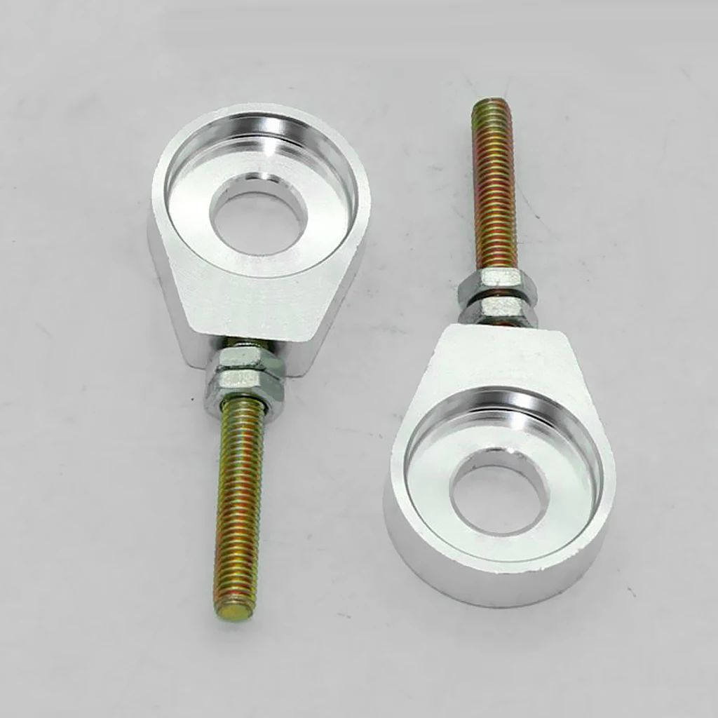 2 Pcs 12mm Metal Alloy Motorcycle Chain Adjuster Tensioner Block for Pit Dirt Bike Quad ATV Motor 3*1.2*0.4 2 Pcs 12mm Metal Alloy Motorcycle Chain Adjuster Tensioner Block for Pit Dirt Bike Quad ATV Motor 3*1.2*0.4