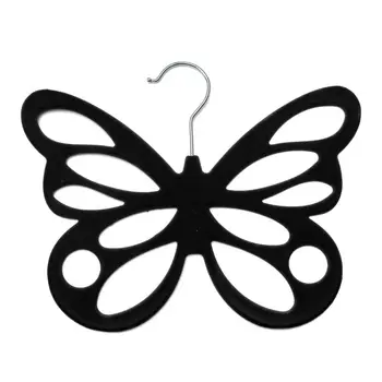 Butterfly Non Slip Flocked Scarf Tie Belt Clothes Wardrobe Holder Hook Hanger Color:black
Butterfly Non Slip Flocked Scarf Tie Belt Clothes Wardrobe Holder Hook Hanger Color:black