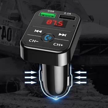 Car Bluetooth 5.0 FM Transmitter Wireless Handsfree Audio Receiver Auto MP3 Player 2.1A Dual USB Fast Charger Car Accessories
Car Bluetooth 5.0 FM Transmitter Wireless Handsfree Audio Receiver Auto MP3 Player 2.1A Dual USB Fast Charger Car Accessories