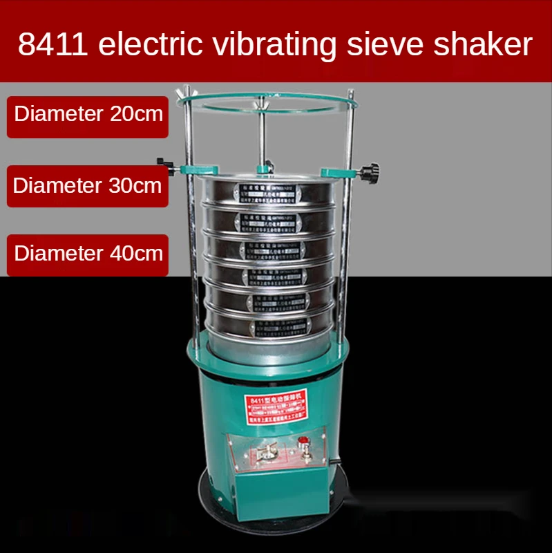 Electric Vibrating Sieve Machine, Sieve Diameter 20cm Sieving shaker with timing function, Screening machine 220v
Electric Vibrating Sieve Machine, Sieve Diameter 20cm Sieving shaker with timing function, Screening machine 220v