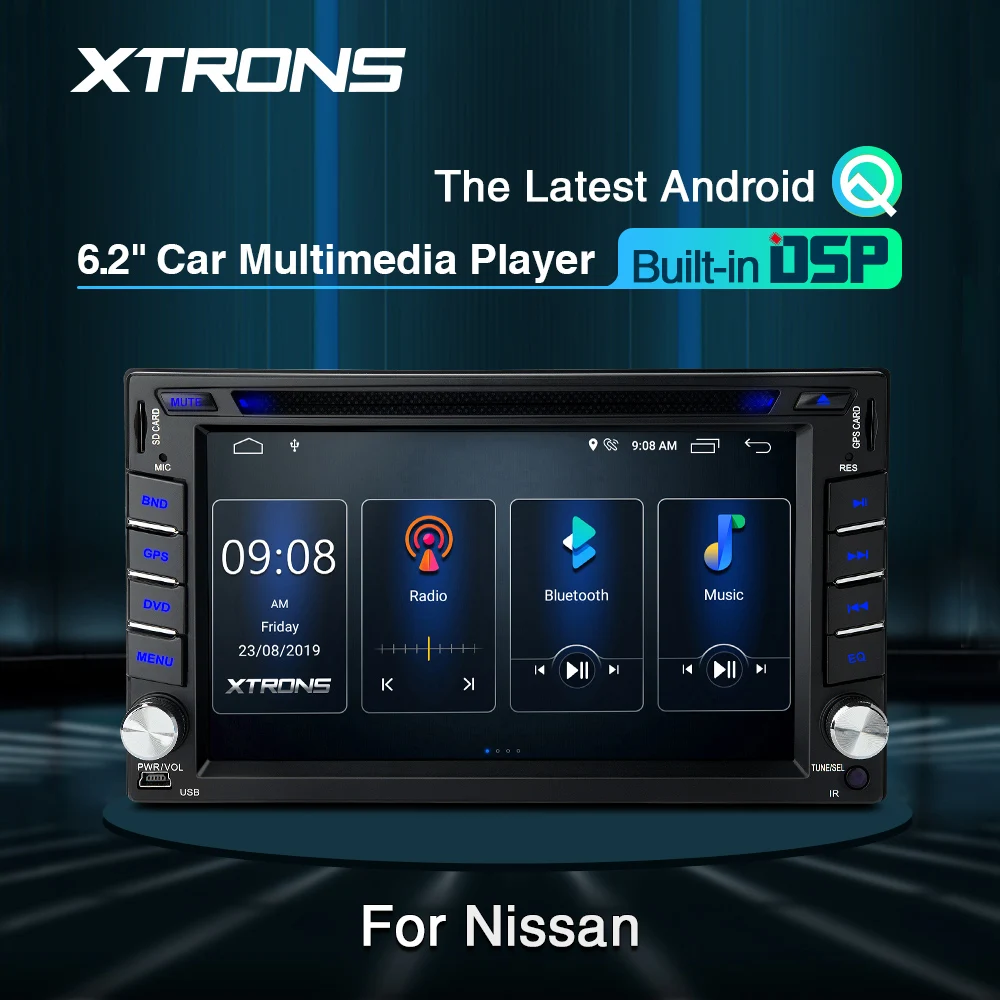 XTRONS 6 2 "Встроенный DSP новейший Android GPS навигатор мультимедийный плеер для Nissan TIIDA