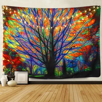 Psychedelic Glow Tree Tapestry Wall Hanging Background Cloth Beach Towel Picnic Mat Bohemian Tapestry Tree of Life Decor 
Psychedelic Glow Tree Tapestry Wall Hanging Background Cloth Beach Towel Picnic Mat Bohemian Tapestry Tree of Life Decor