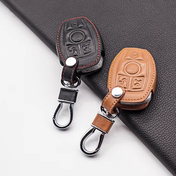 Genuine Leather Key Fob Case Cover Holder for mercedes benz a b r g class glk gla w204 w251 w463 w176 3 Buttons Remote Control
Genuine Leather Key Fob Case Cover Holder for mercedes benz a b r g class glk gla w204 w251 w463 w176 3 Buttons Remote Control