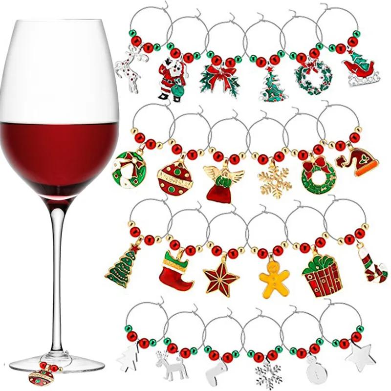 6Pcs Daily Christmas Red Wine Charms Glass Markers Recognizer Distinguisher Drinking Buddy Cup Festival Party Accessories Signs 
6Pcs Daily Christmas Red Wine Charms Glass Markers Recognizer Distinguisher Drinking Buddy Cup Festival Party Accessories Signs
