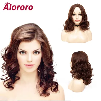 Alororo Brown Wigs Synthetic Womens Wigs Hair Heat Resistant Fiber Natural Hairline Wig Cosplay Fashion Lady Wigs With No Bangs 
Alororo Brown Wigs Synthetic Womens Wigs Hair Heat Resistant Fiber Natural Hairline Wig Cosplay Fashion Lady Wigs With No Bangs