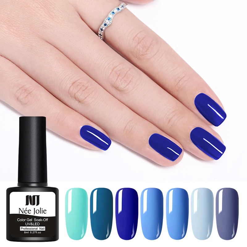 NEE JOLIE 8ml Blue Series Color UV Gel Soak Off Gel Polish Varnish One-shot Color Nail Art Gel 9 Colors For Pro Salon DIY
NEE JOLIE 8ml Blue Series Color UV Gel Soak Off Gel Polish Varnish One-shot Color Nail Art Gel 9 Colors For Pro Salon DIY