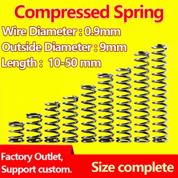 Compressed Spring Wire Diameter 0.9mm, Outer Diameter 9mm Pressure Spring Return Spring Mechanical Spring Release Spring
Compressed Spring Wire Diameter 0.9mm, Outer Diameter 9mm Pressure Spring Return Spring Mechanical Spring Release Spring