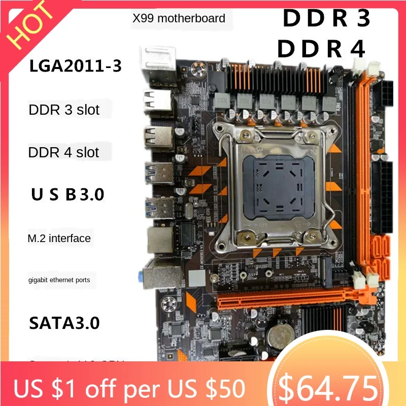 The new X99 computer motherboard DDR3/DDR4 dual channel memory LGA2011 pin supports E5V3CPU
The new X99 computer motherboard DDR3/DDR4 dual channel memory LGA2011 pin supports E5V3CPU