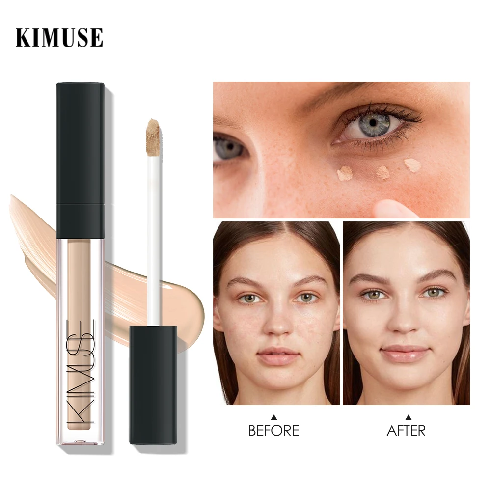 KIMUSE Full Coverage Liquid Concealer Cream Waterproof Long Lasting Eye Dark Circles Cream Face Corrector Waterproof Make Up Bas
KIMUSE Full Coverage Liquid Concealer Cream Waterproof Long Lasting Eye Dark Circles Cream Face Corrector Waterproof Make Up Bas