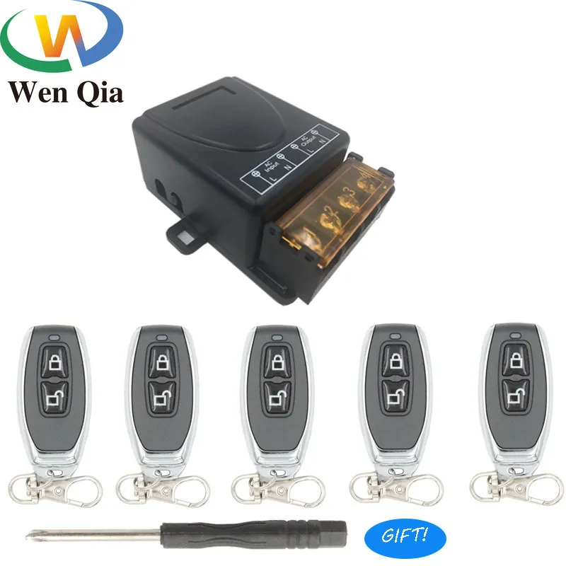 433Mhz Universal Wireless Remote Control Switch AC 220V30A High Power Relay Receiver Module RF on/off Transmitter Water Pump DIY
433Mhz Universal Wireless Remote Control Switch AC 220V30A High Power Relay Receiver Module RF on/off Transmitter Water Pump DIY