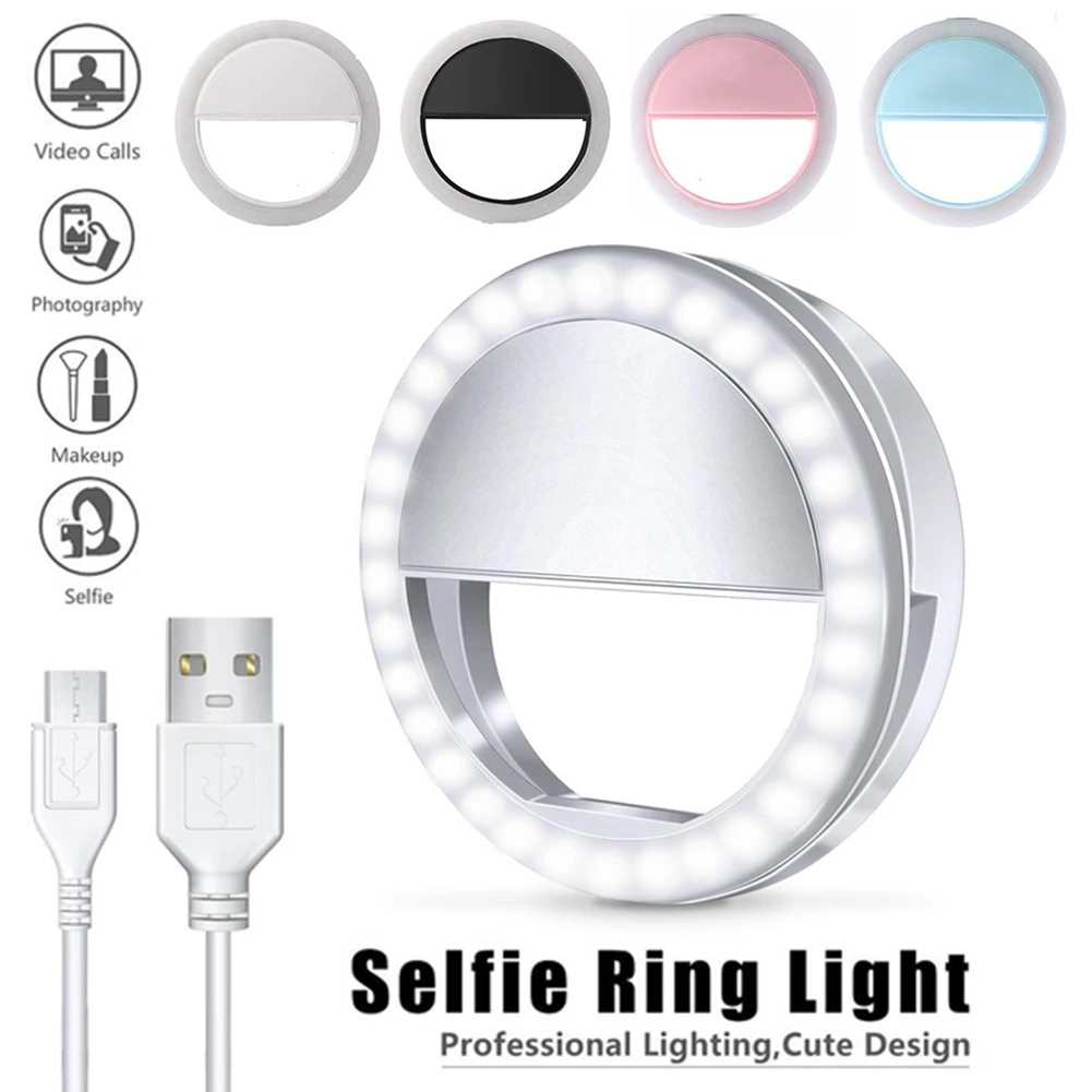 Selfie LED ring Flash light Portable phone Selfie lamp luminous clamp Camera photography focus for videos lens light for mobile
Selfie LED ring Flash light Portable phone Selfie lamp luminous clamp Camera photography focus for videos lens light for mobile