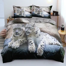 Couple of Leopard Duvet Cover Set Gray Quilt Cover Queen with Pillowcases Single Double Queen King Quality Bedding Set for Adult
Couple of Leopard Duvet Cover Set Gray Quilt Cover Queen with Pillowcases Single Double Queen King Quality Bedding Set for Adult